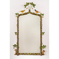 Animal Motifs Accented Strawberry Framed Mirror 27