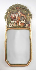 Hand Painted Peaceable Kingdom Plain Mirror 22