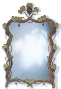 Hand-Laid Antique Finished Grape Vines Mirror 37.5