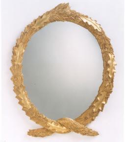 Pine and Oak Wreath Mirror